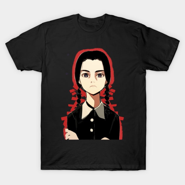 Wednesday Addams , Wednesday T-Shirt by Hani-Clothing